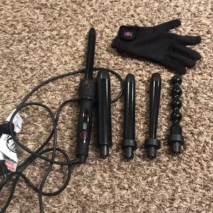 Bombay hair 5 in 1 curling wand.